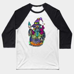 Witch pigeon Baseball T-Shirt